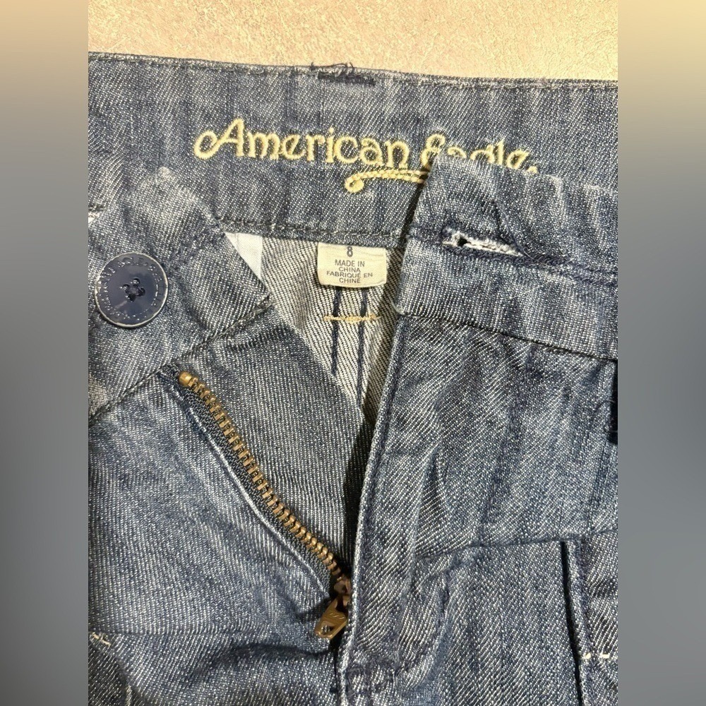 American Eagle Y2K Cargo Pocket Denim Mini Skirt - Picture 5 of 7